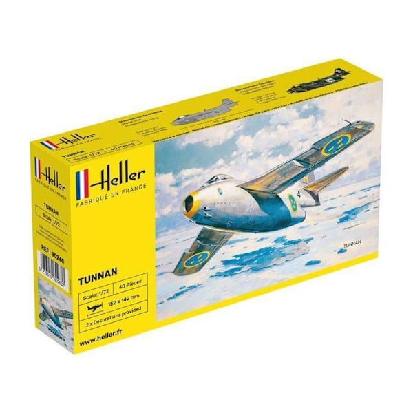 Maquette flygplan: Saab Tunnan J29