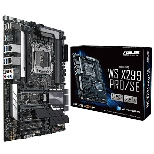 Moderkort - ASUS - WS X299 PRO/SE - Socket R4 LGA-2066 - 128 Go DDR4 - Dubbel LAN Gigabit