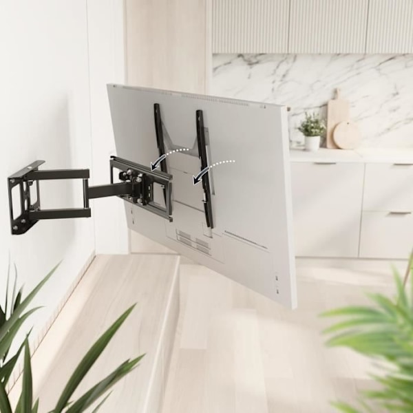RICOO Support TV Mural 30-55 Tum 76-140cm, S5144 Vridbar och T inclinerbar