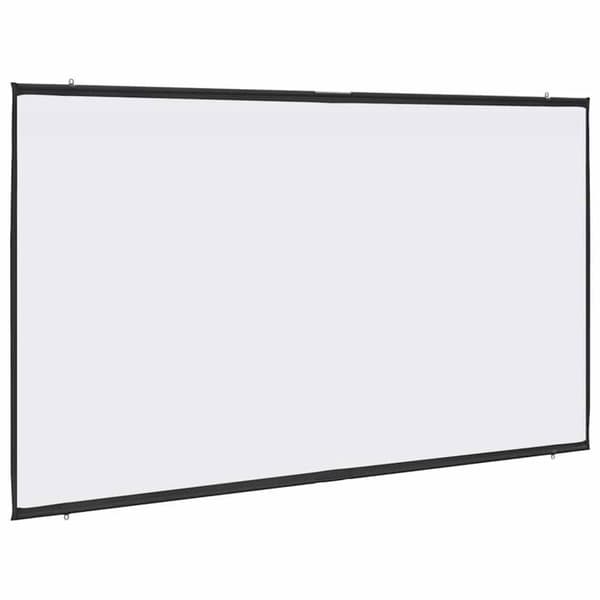 Väggmonterad projektionsduk - vidaXL - 108 tum - 16:9 - 240x135 cm - Matt vit - Polyester - Väggmontering