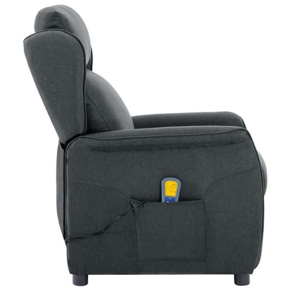 Mörkgrå massagefåtölj