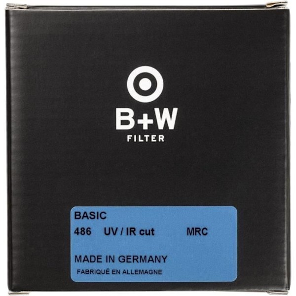 UV-IR Cut-filter - BW - 486 MRC Basic - 67mm - Blockerar UV och IR - Transparent och utan ytterligare exponering