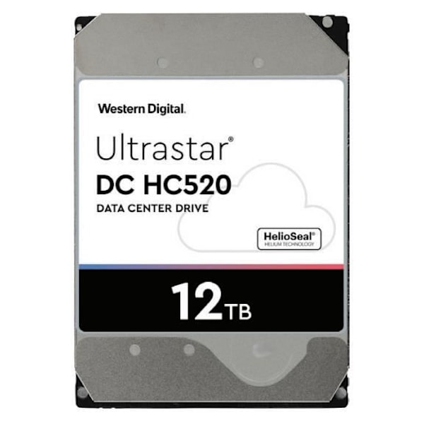 Hårddisk - Western Digital - Ultrastar DC HC520 - 12 To - 7200 varv/min - SATA III