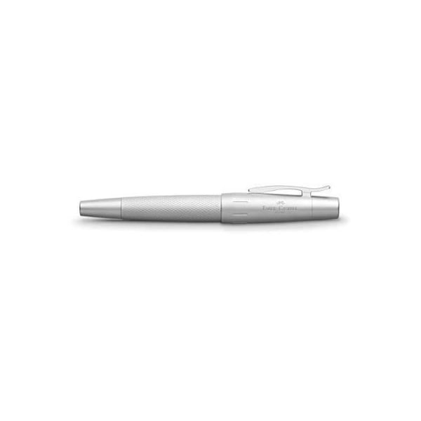 Faber-Castell 148670 e-motion reservoarpenna, ren silverfärg, storlek M