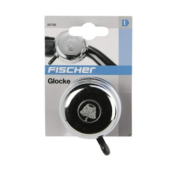 fischer cykelklocka krom - 85798