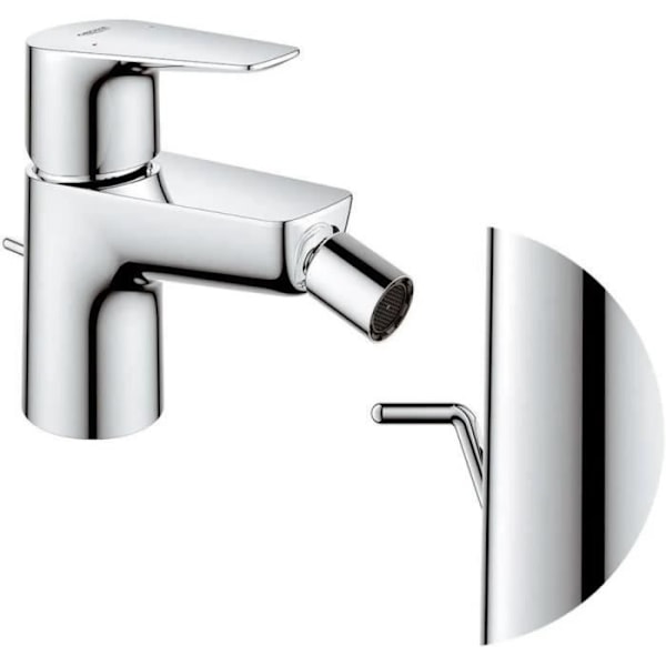 GROHE Start Edge engrepps bidéblandare - Waste Pull - Ekonomisk vattenluftare - Krom