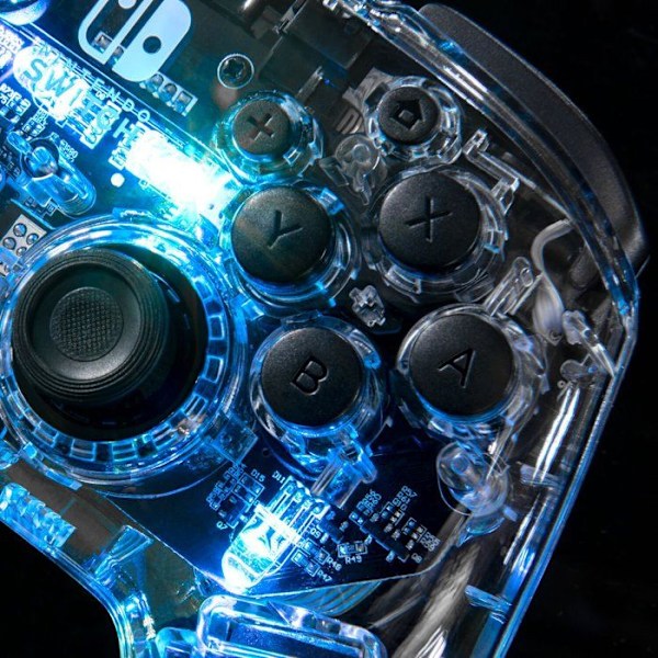 Manette utan tråd Switch Afterglow Prismatic-tillbehör-SWITCH Transparent