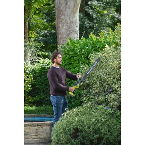 RYOBI - LINEA 18V ONE+ häcksax - in-line design - 50 cm blad - 24 mm avstånd - utan batteri eller laddare - RY18HT50A-0 grön/antracit