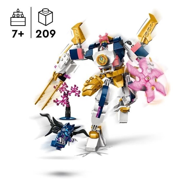 LEGO® 71807 NINJAGO Soras teknologi elementalrobot, barnleksak med Sora minifigur, Ninjapresent Flerfärgad