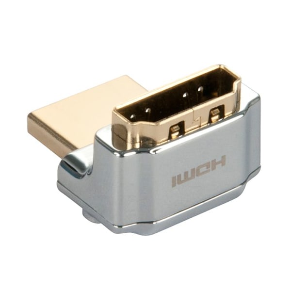 HDMI-vinklad - LINDY - CROMO® 90° - Gul - Video - HDMI-kabel