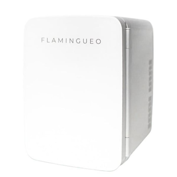 Minikylskåp - Flamingueo - 10L - Varm/Kall funktion - Retrodesign - Tyst 28dB Vit