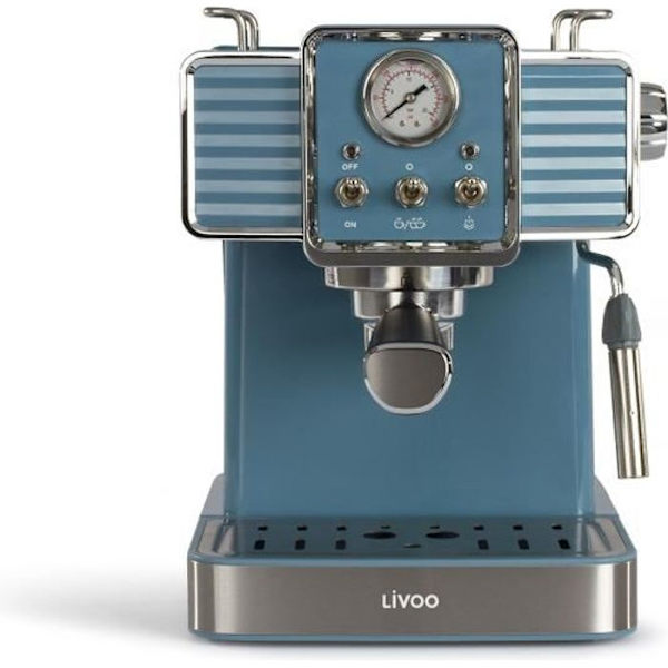 LIVOO DOD174 Espressomaskin - 1,5L tank - Blå BLÅ