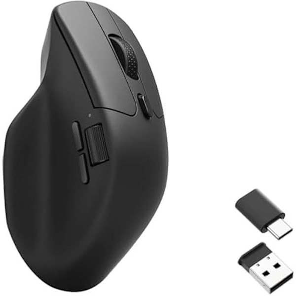 Trådlös Mus - KEYCHRON - M6 - Bluetooth 5.1 - Ergonomisk - Dubbel scrollning Svart