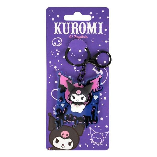 Nyckelring - BLUE SKY STUDIOS - Kuromi (Sanrio) - Akryl - 3D-effekt - Svart