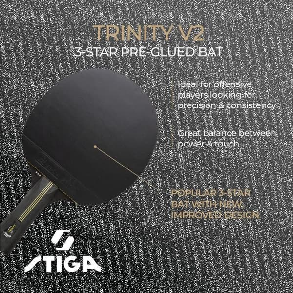 STIGA Bordtennisracket Trinity v2, 3 stjärnor