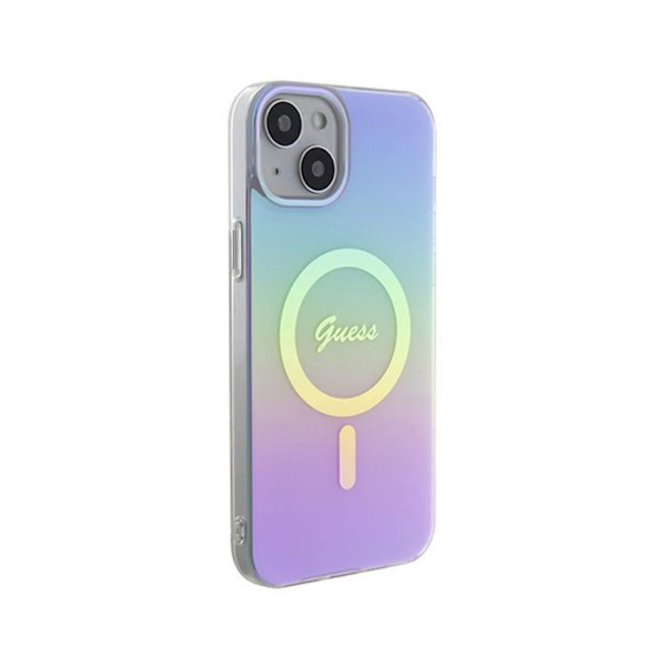 Telefonfodral - telefonbumper Guess GUHMP15MHITSU Hårt fodral för iPhone 15 Plus 6,7'' Lila IML Iridescent