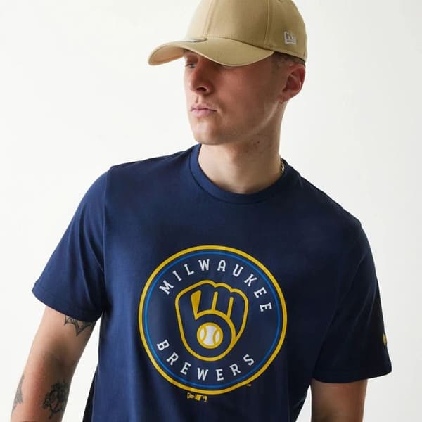 T-shirt Brewers Nos MLB Regular - obsidianblå obsidianblå XL