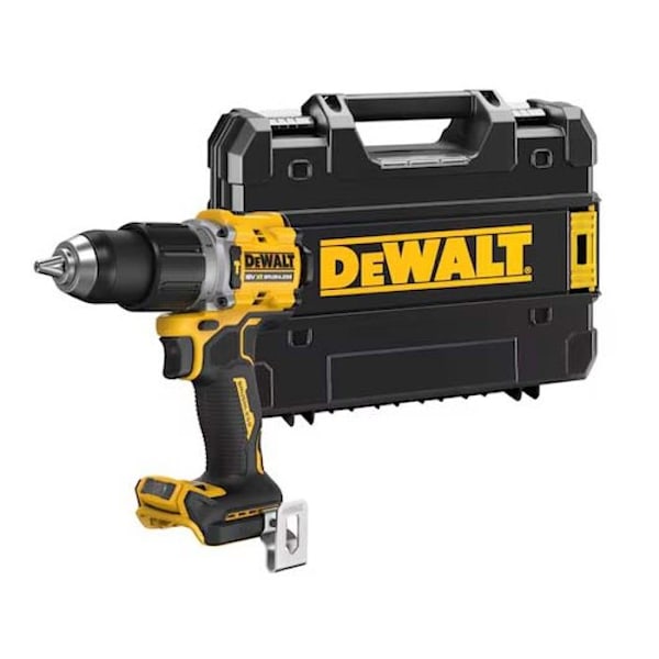 18V borstlös slagborrskruvmejsel (utan batteri eller laddare) + T-STAK box - DEWALT - DCD805NT