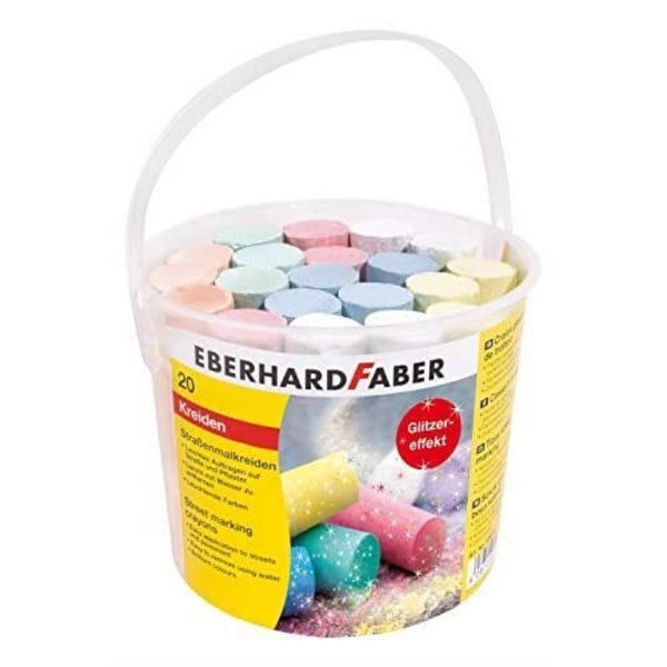 Eberhard Faber 551008 Set med 8 glitterpennor i kartongfodral