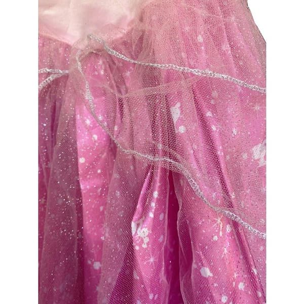BARBIE KOSTYM GLITTER 3/4 ÅR – RUBIE rosa