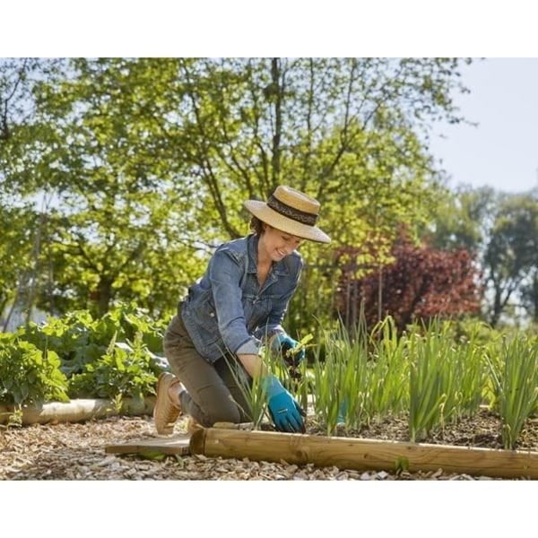 Trädgårdshandskar för plantering GARDENA - Storlek XL/10 - Vattentät och Oeko-Tex®-certifierad Blå - grå - svart