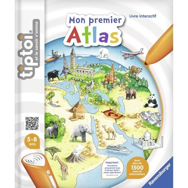tiptoi® pedagogisk e-bok - Min första atlas - Ravensburger - Blandat - Från 5 år Flerfärgad