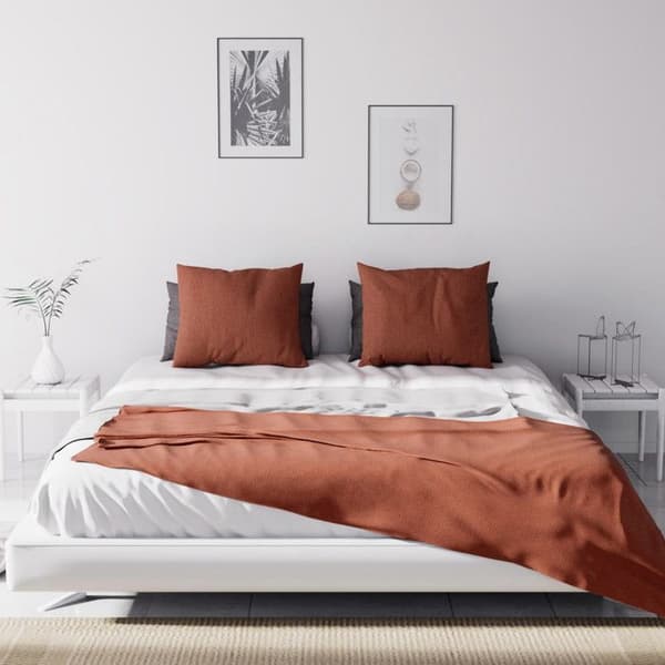 Säng- eller soffkast 220x240 cm ADELE tegel, av Soleil d'ocre Tegel