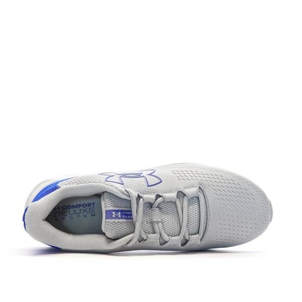 Grå/blå löparskor för män Under Armour Charged Grå 41