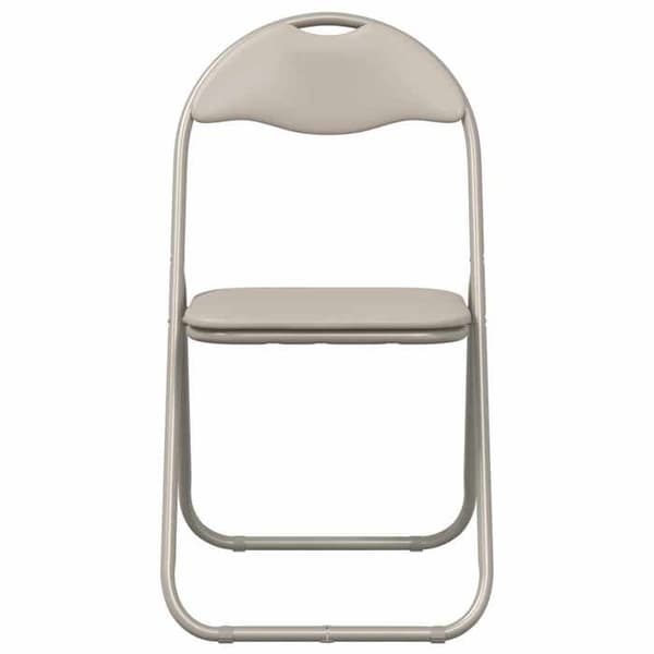 vidaXL Fällstol 8 st Sand 48 x 43,5 x 81 cm Konstläder 42029053