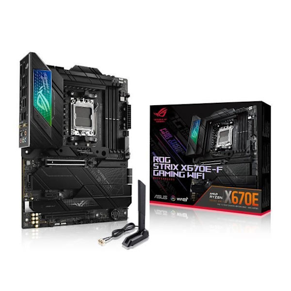 ASUS ROG STRIX X670E-F GAMING WIFI Moderkortsuttag AM5 AMD X670