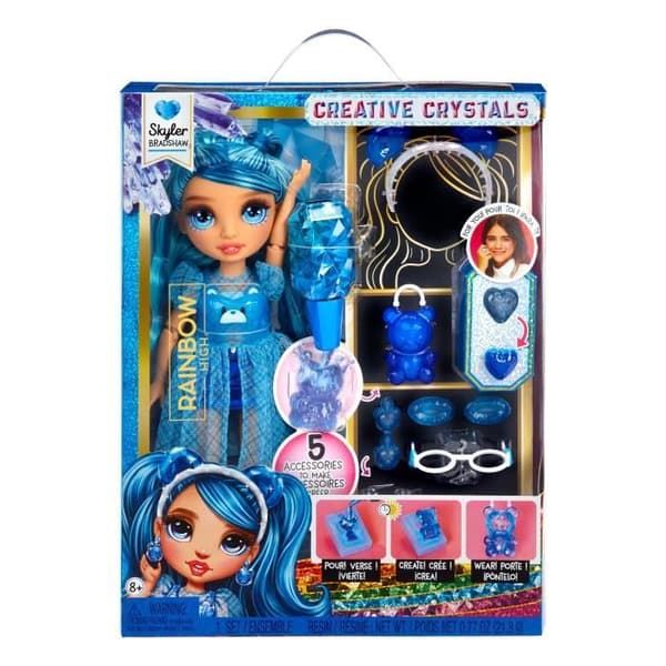 Rainbow High Cristal Poupée Mannequin 27 cm - Skyler Blå