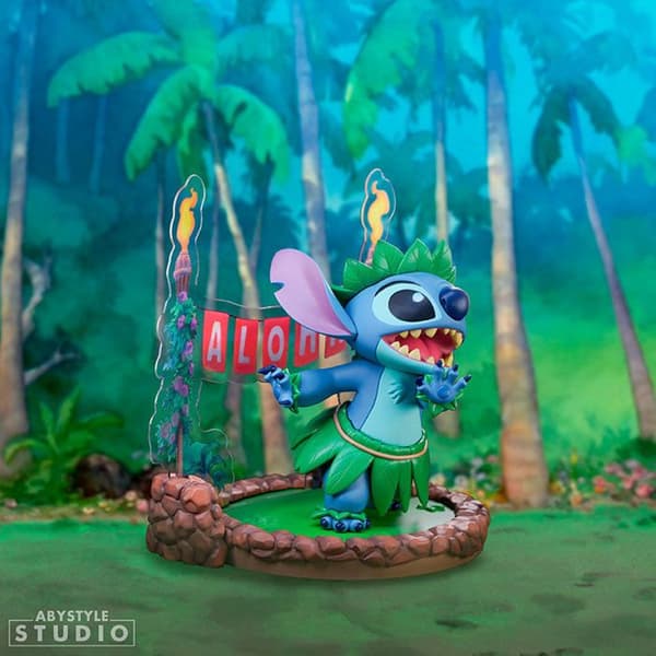 Figur Sfc | Lilo & Stitch | Stitch Dansa Hula blå (kropp), ljus turkos (mage), gr