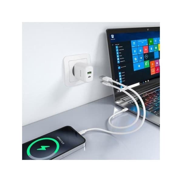 CARGADOR AISENS GAN 30W 1XUSB-C PD3.0 QC4.0 1XUSB-A QC3.0 VIT