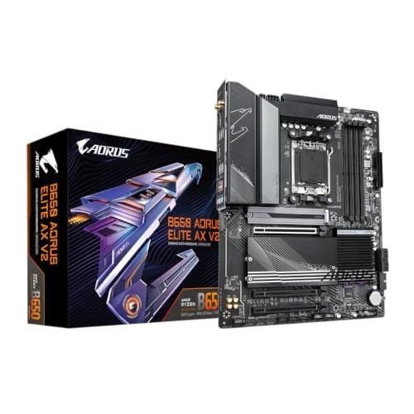 GIGABYTE B650 Aorus Elite AX V2, AMD B650 moderkort - Sockel AM5, DDR5