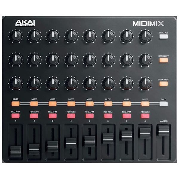 Akai Pro MIDIMIX - Controller 9 faders 24 potentiometrar