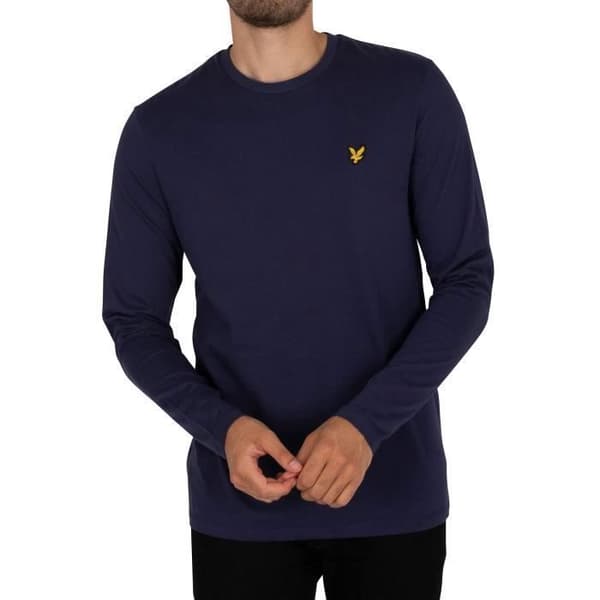 Lyle & Scott Hoodie - Broderad logotyp - Blå Blå jag