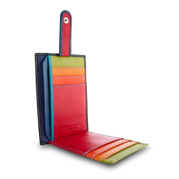 Kortfodral - DuDu® - Flerfärgad - Mjuk läder - 9 fack - Unisex Svart, Brun, Röd, Fuchsia, Lila, Bl