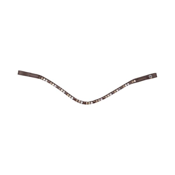 Frontal för cob Waldhausen X-Line Glam brun/marron/beige/silver