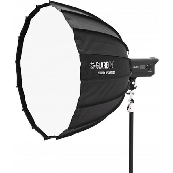 Lampe slav - studio blixt Glareone - SOFTPRO90D - Softbox studio lampa Hexa 90 PRO