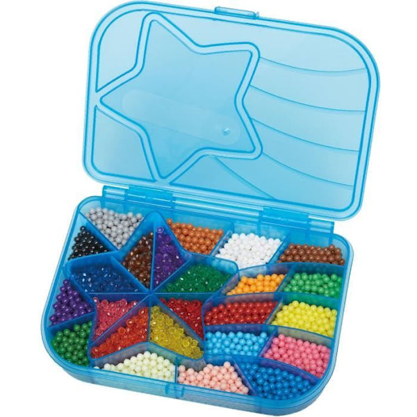 Mega refill 2400 pärlor - AQUABEADS - 31502 - 24 färger Flerfärgad