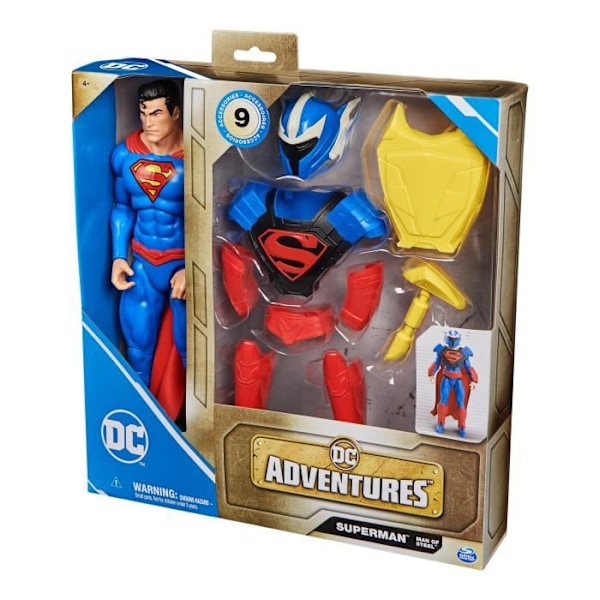 Spin Master PACK 30 CM SUPERMAN FIGURINE + TILLBEHÖR DC Adventures