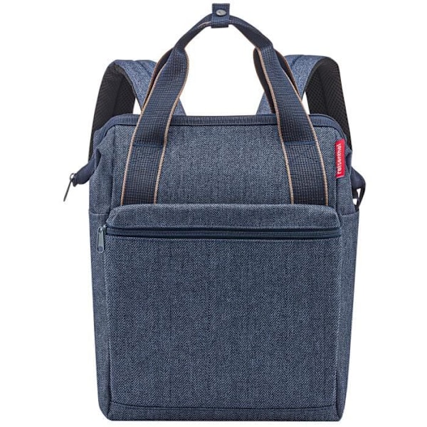 Ryggsäck - REISENTHEL - Allrounder R - 39 cm - Mörkblå herringbone - Minimalistisk Hårrygg mörkblå