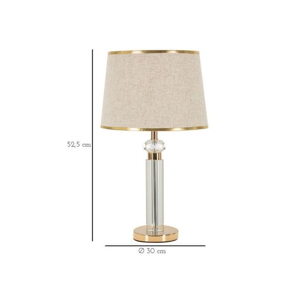 Lampdesign i glas "Praga" 52cm Guld