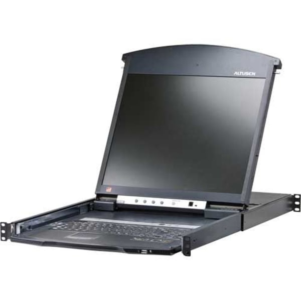KVM over IP-switch, 16-faldig med 19" TFT KL1516... Svart