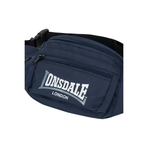 Höftväska - LONSDALE - Hip - marinblå/grå/vit - 100% polyester - 31 x 14 x 8 cm Marinblå/grå/vit