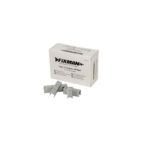 5 000 häftklamrar typ 53 - 11,3 x 14 x 0,7 mm - 565129 - Fixman