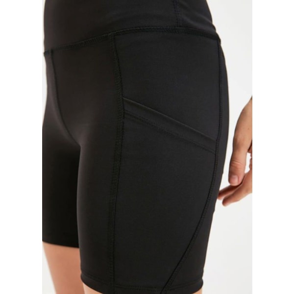 Trendyol Yoga Leggings - TWOAW21SR0033 - Svarta sportleggings med hög midja och mobildetaljer Yogashorts för kvinnor Svart S