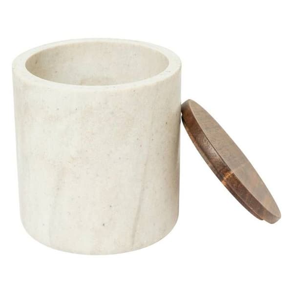 Bomullskopp "Côme" travertineffekt - 5five beige