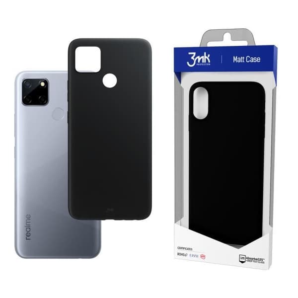 3MK Realme C12 smartphonefodral - svart - TU