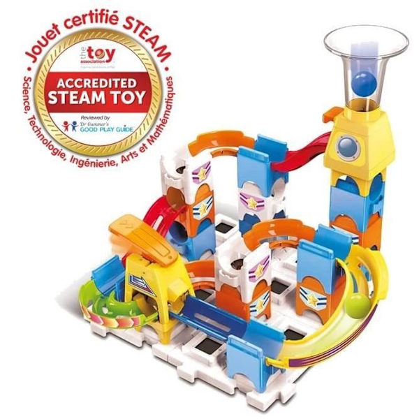 VTECH Marble Rush Discovery Set XS100 - 30 stycken och 3 MarbleMarbles ingår Flerfärgad